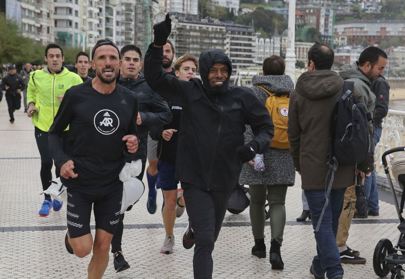 Fotos: Las imágenes del entrenamiento con Gebrselassie