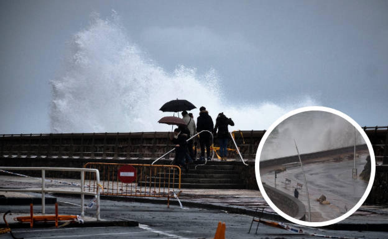 Multadas otras cuatro personas por saltarse el cordón policial en el Paseo Nuevo de San Sebastián