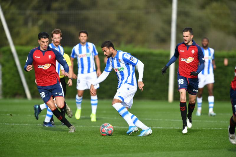 Amistoso entre la Real y el Osasuna en Zubieta. 
