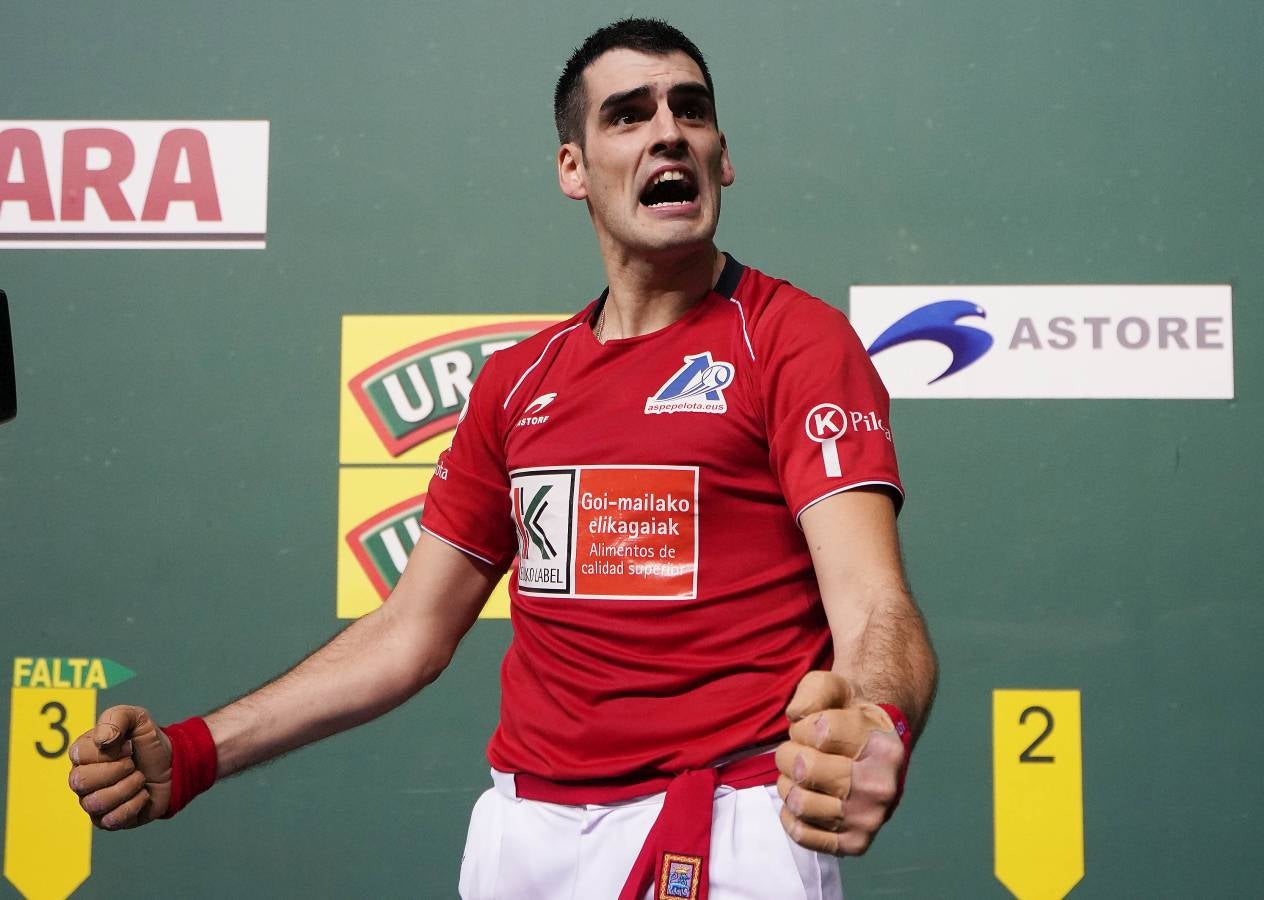 El navarro ha derrotado 22-16 a Altuna III en una final muy emocionante disputada en el Navarra Arena. 