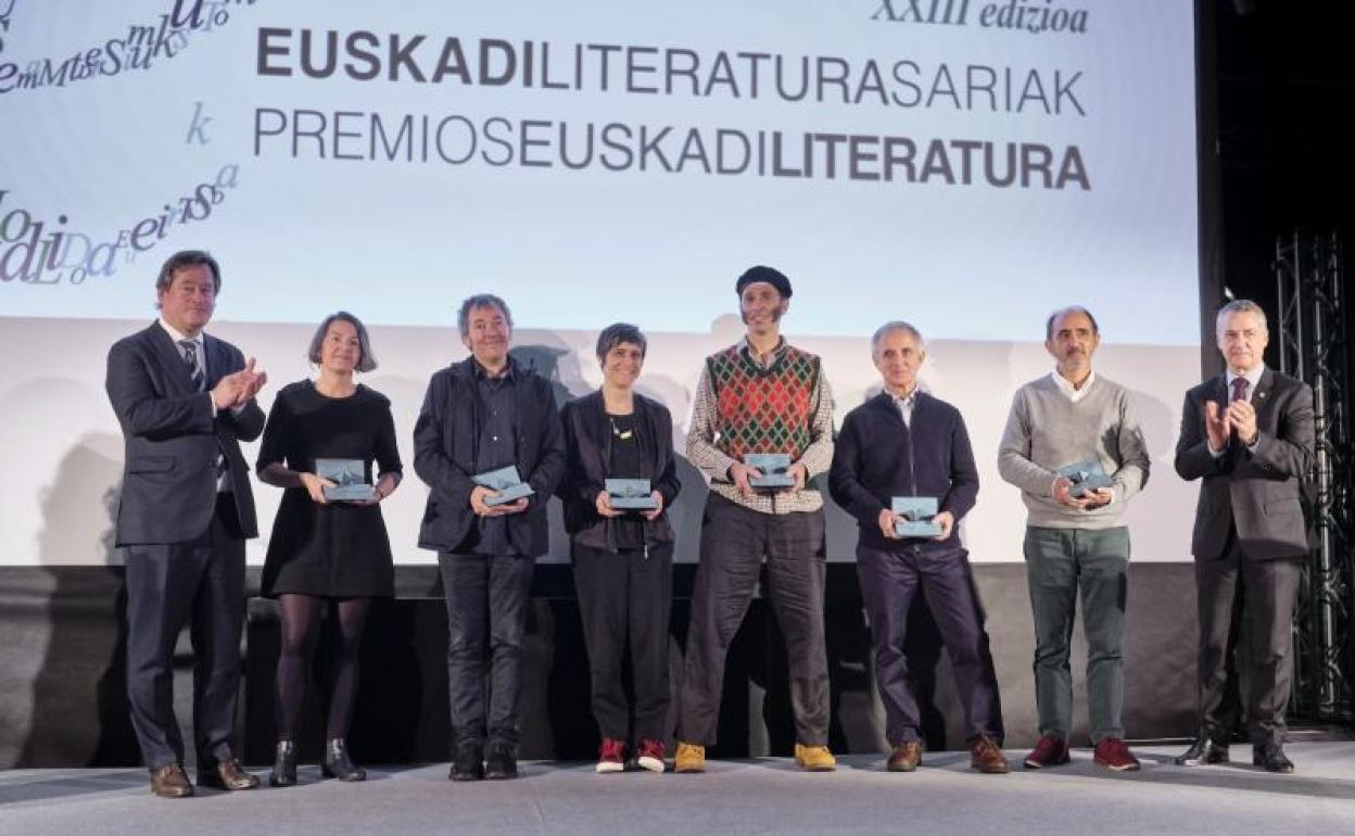 La entrega de los premios en San Sebastián.