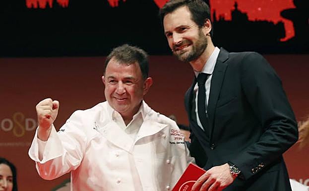 Martín Berasategui, ayer durante la presentación de la Guía Michelín España y Portugal 2020. 