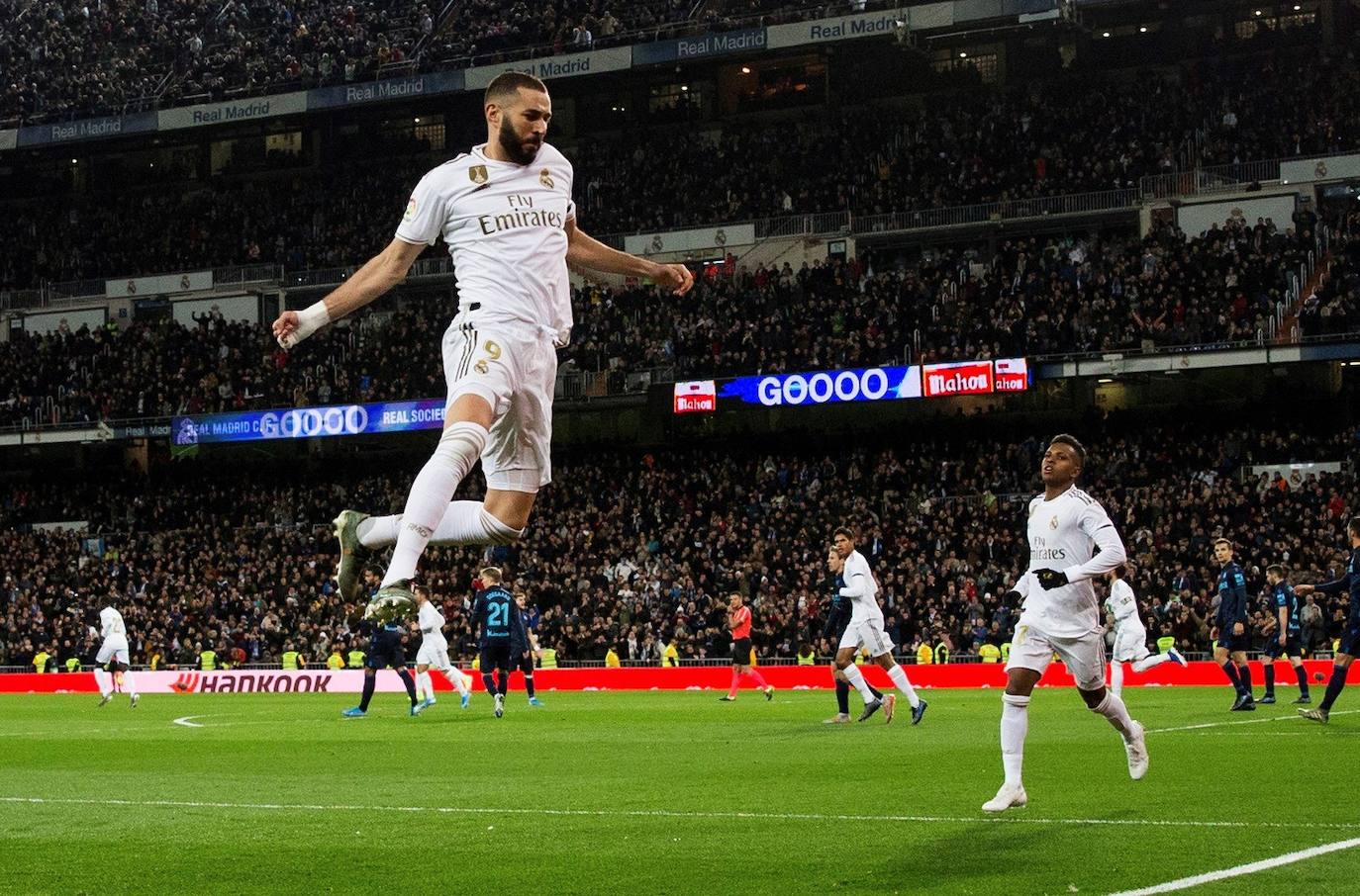 Las imágenes más destacadas del Real Madrid - Real Sociedad en el Bernabéu. 
