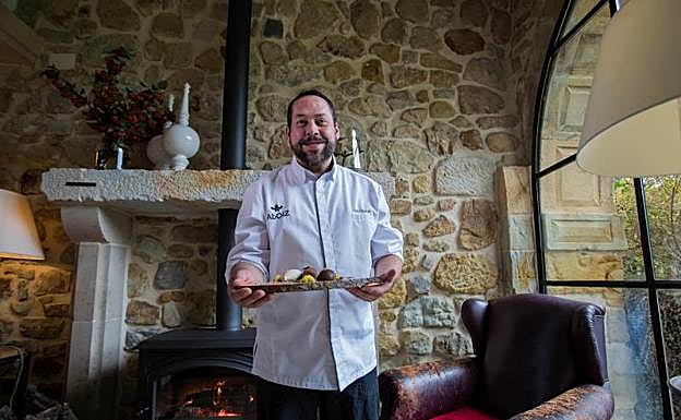 Dani García, jefe de cocina del restaurante Aboiz en Garai. 