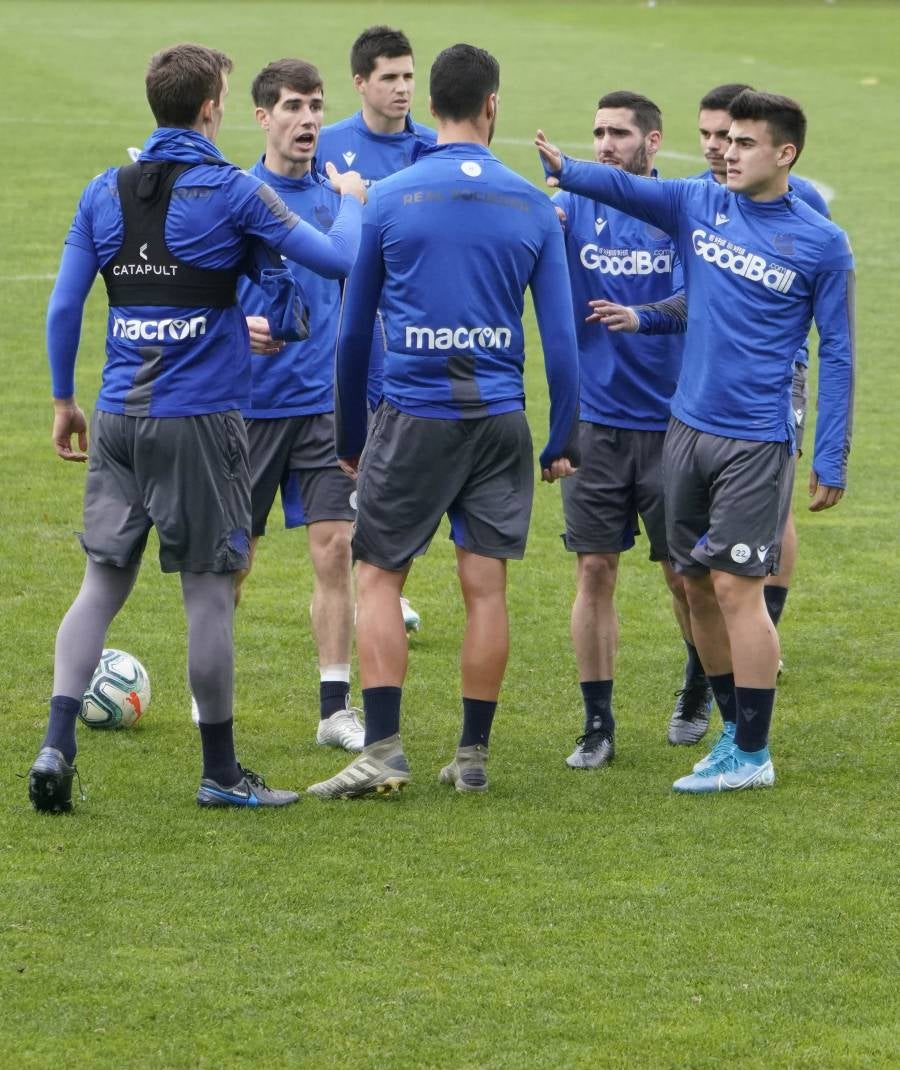 El conjunto de Imanol Alguacil se ha ejercitado en Zubieta.