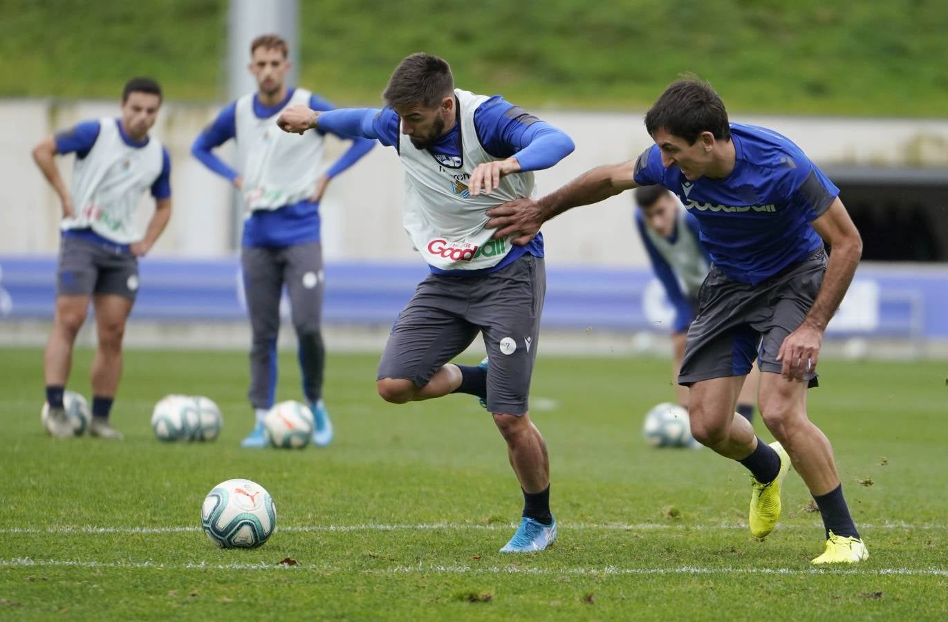 El conjunto de Imanol Alguacil se ha ejercitado en Zubieta.