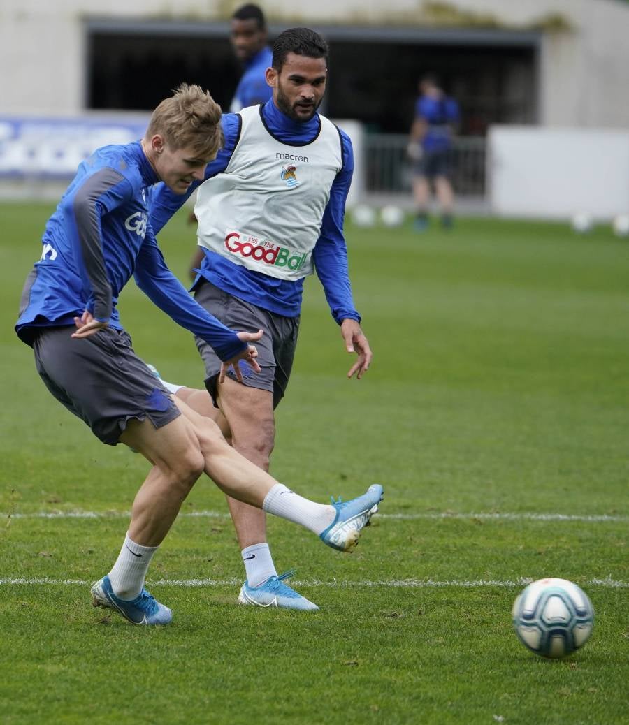 El conjunto de Imanol Alguacil se ha ejercitado en Zubieta.