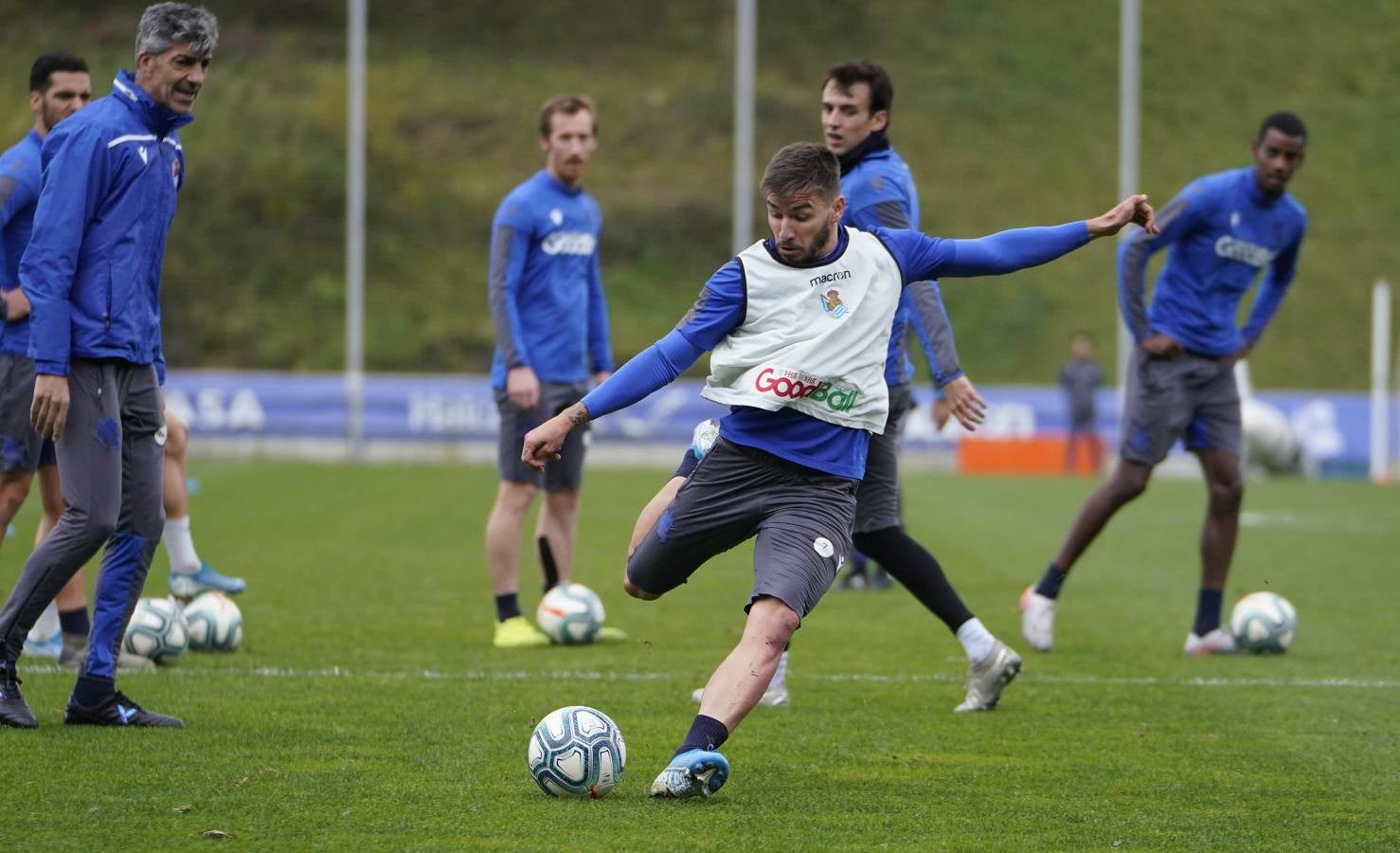 El conjunto de Imanol Alguacil se ha ejercitado en Zubieta.