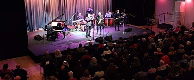 Una imagen del concierto de jazz que unió a músicos de San Sebastián y de Wiesbaden en el Kulturforum el pasado 26 de octubre.