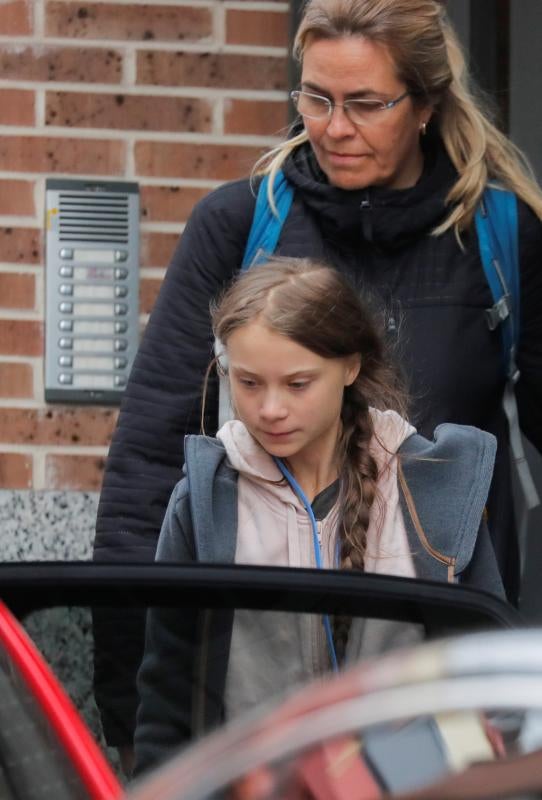 Fotos: Greta Thunberg se une a la sentada por la inacción contra la emergencia climática