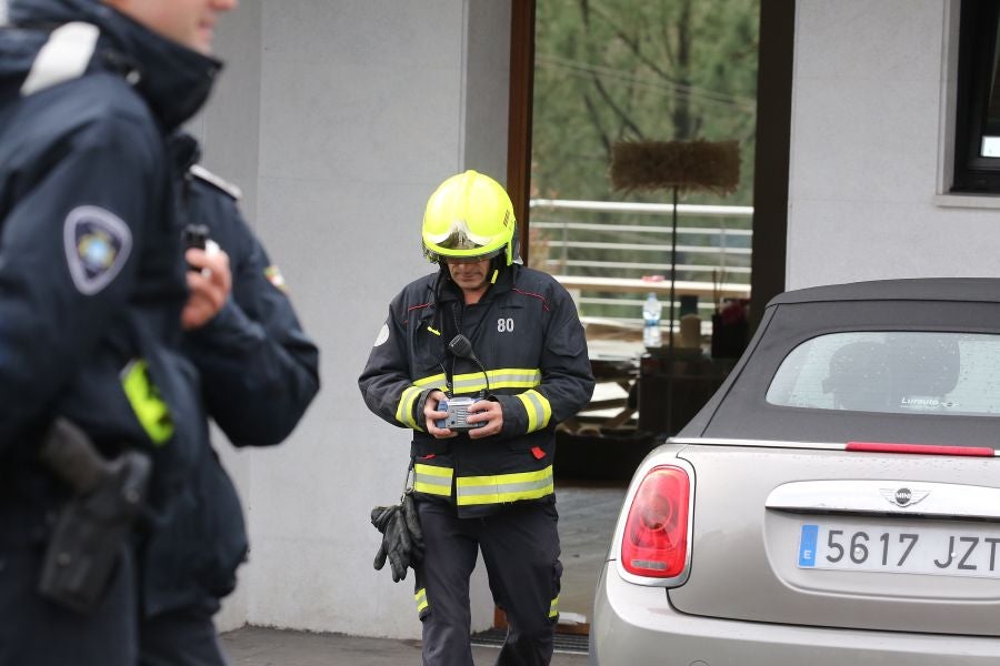 Fotos: Nueve intoxicados por monóxido de carbono emitido por una caldera en Donostia