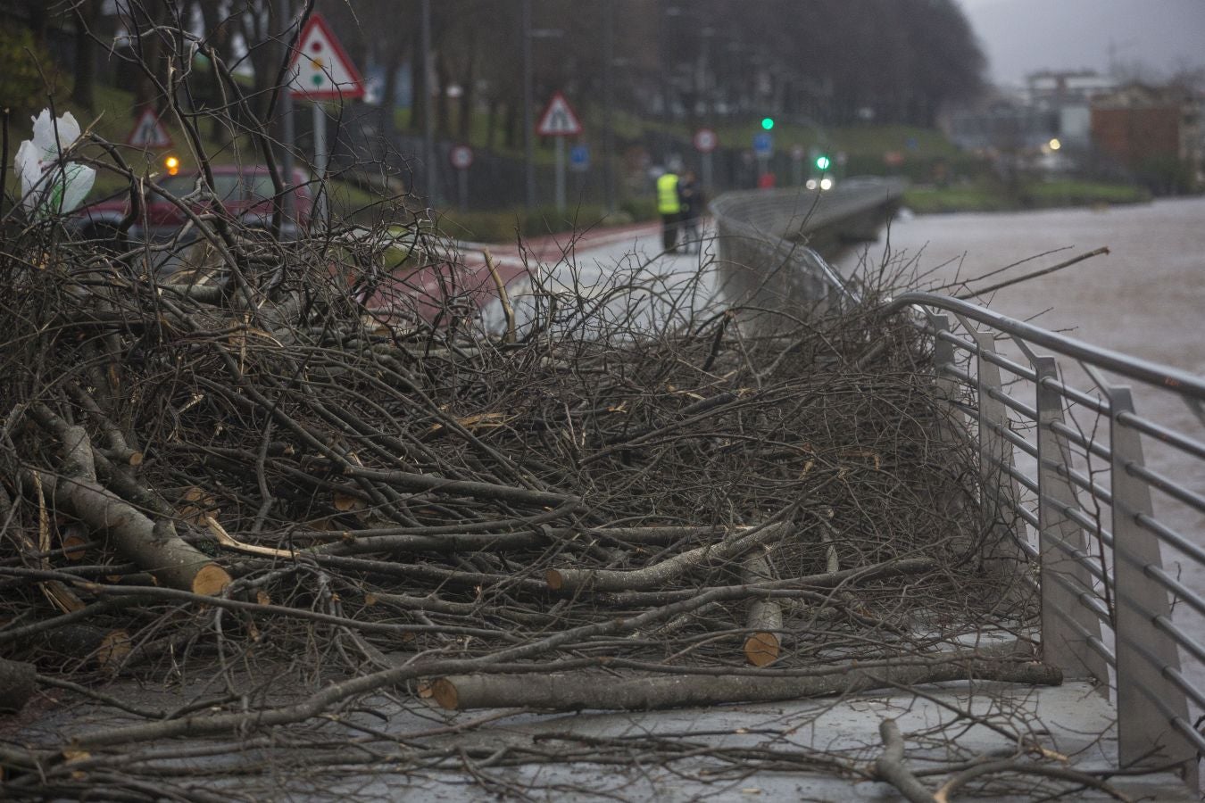 Las rachas de viento alcanzan los 135 km/ h y provocan numerosas incidencias