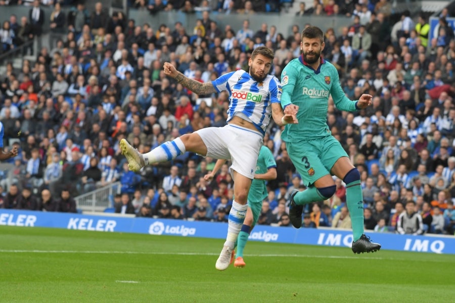 La Real Sociedad y el FC Barcelona han empatado a dos en el Reale Arena. 