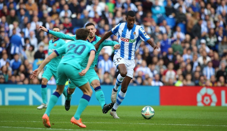 La Real Sociedad y el FC Barcelona han empatado a dos en el Reale Arena. 