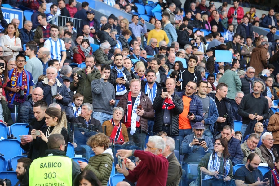 La Real Sociedad y el FC Barcelona han empatado a dos en el Reale Arena. 