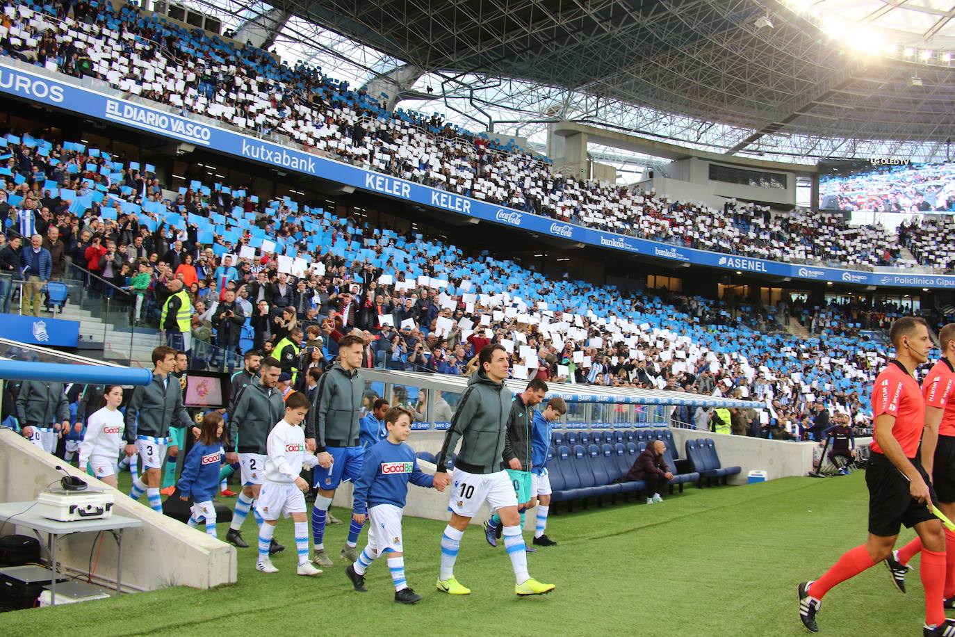 La Real Sociedad y el FC Barcelona han empatado a dos en el Reale Arena. 