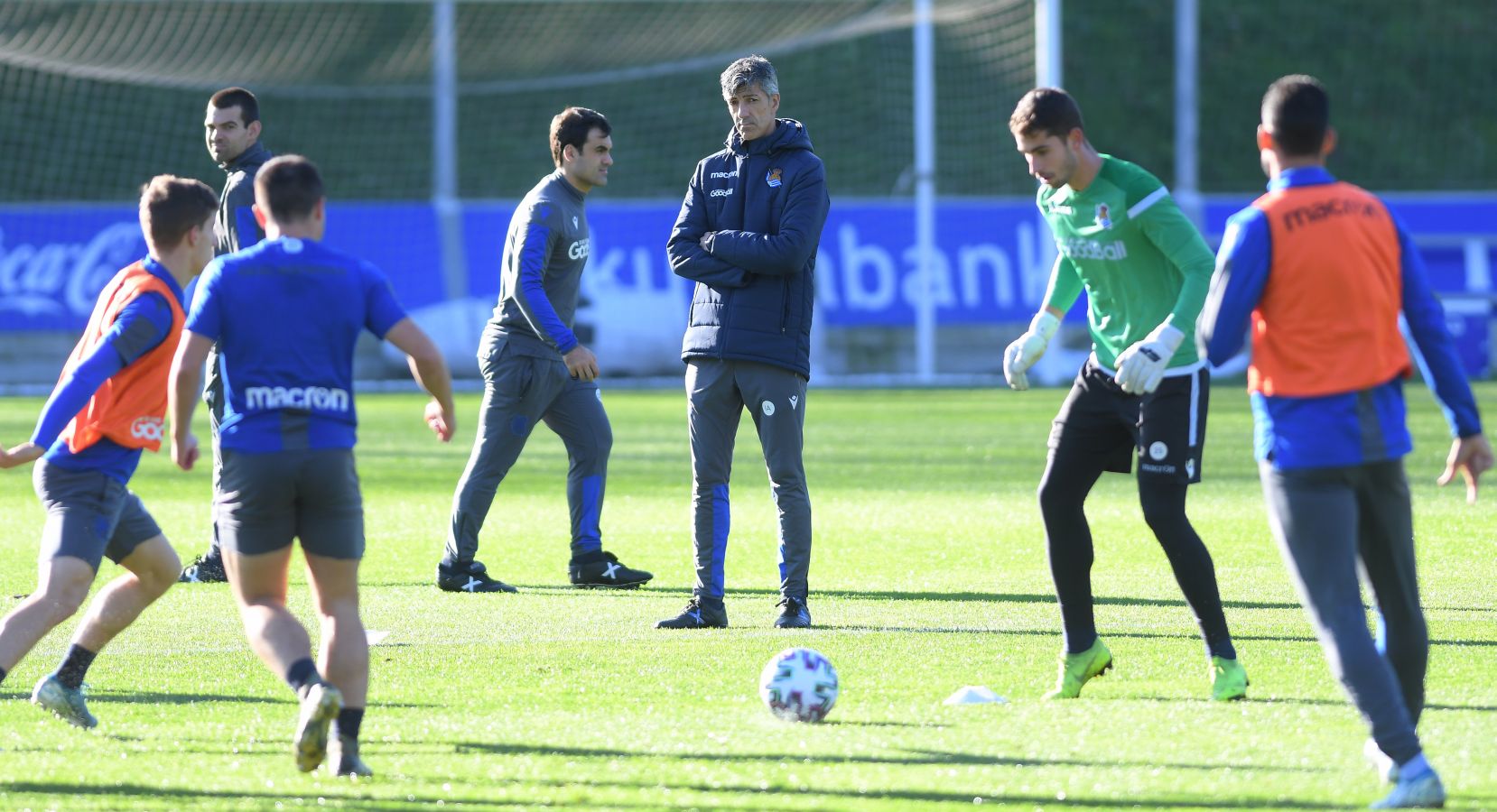 En la típica sesión en el José Luis Orbegozo la Real prepara desde ya el torneo del KO.