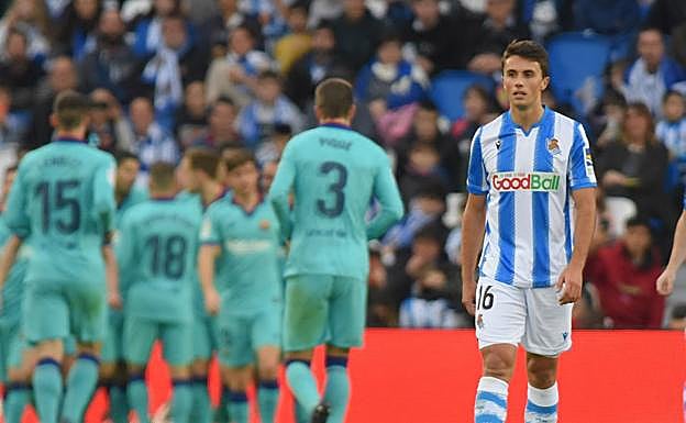 Guevara no se vino abajo tras los goles del Barça.