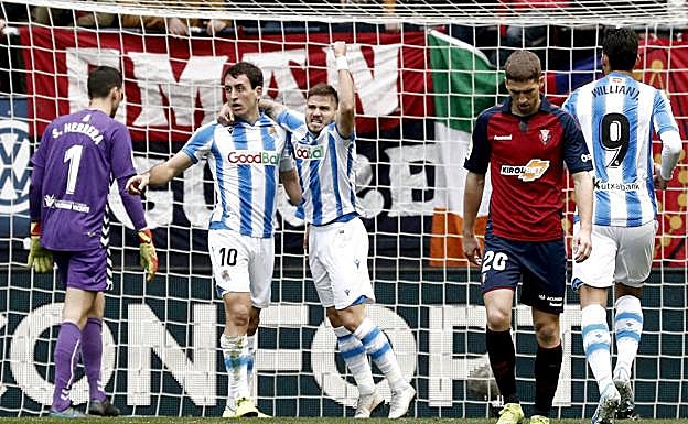 Fotos: Las mejores imágenes de la victoria de la Real en El Sadar.