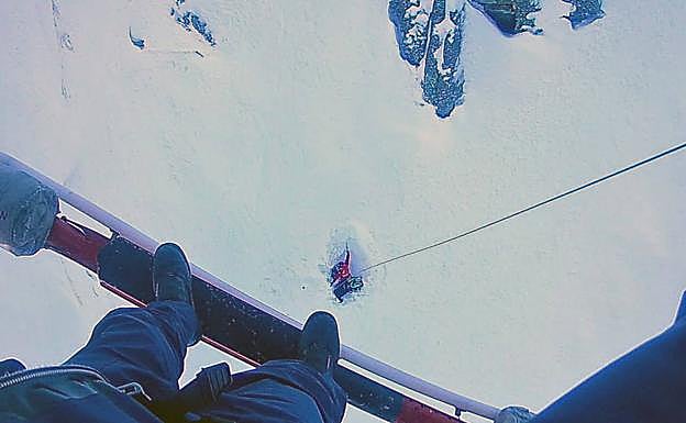 Rescate del montañero fallecido en Palencia. 