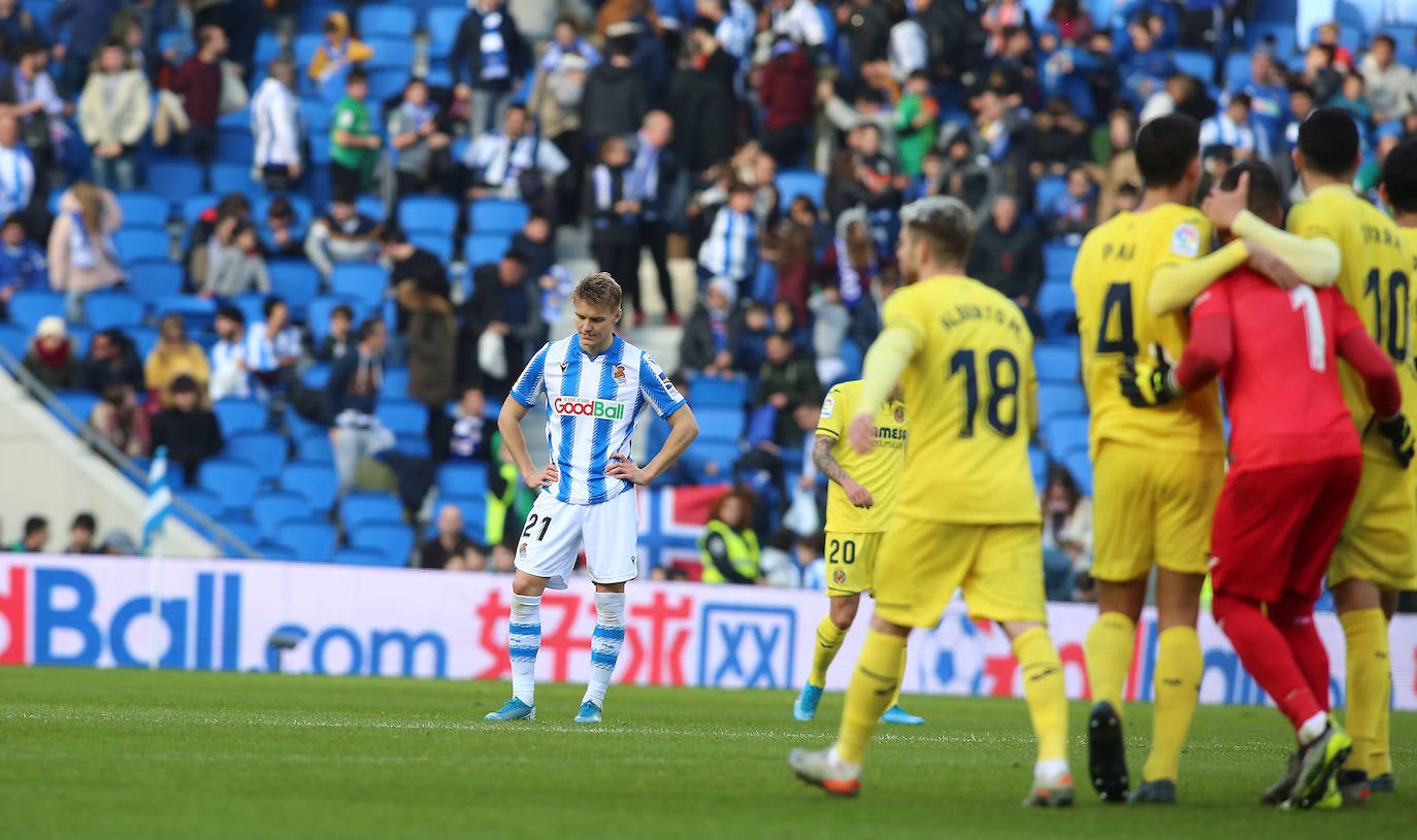 Willian José ha adelantado a la Real en el marcador al descanso, pero el Villarreal ha remontado con los goles de Trigueros de penalti, y Cazorla tras la revisión del VAR