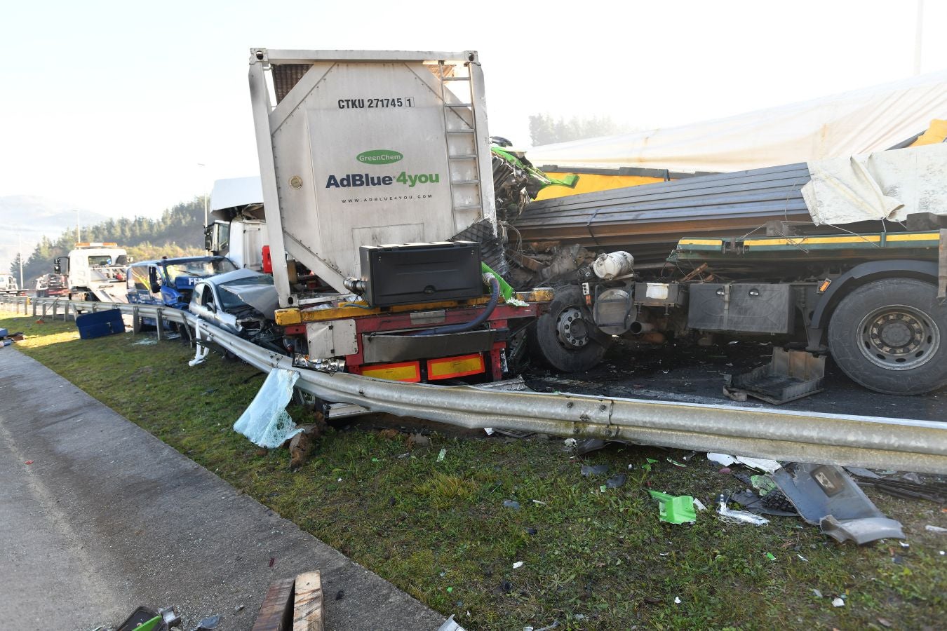 Como consecuencia del accidente, diez personas han resultado heridas, dos de ellas en estado muy grave