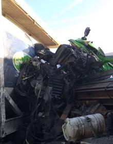 Imagen secundaria 2 - Catorce heridos, dos de ellos muy graves, en el accidente múltiple de Zumarraga