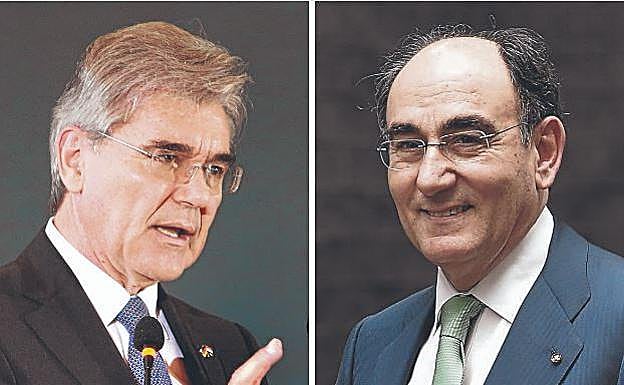 oe Kaeser, presidente de Siemens, e Ignacio Galán, presidente de Iberdrola. 