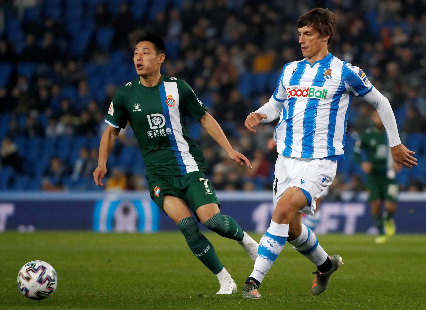 Buen ambiente en la eliminatoria copera que ha enfrentado a los realistas contra el Espanyol