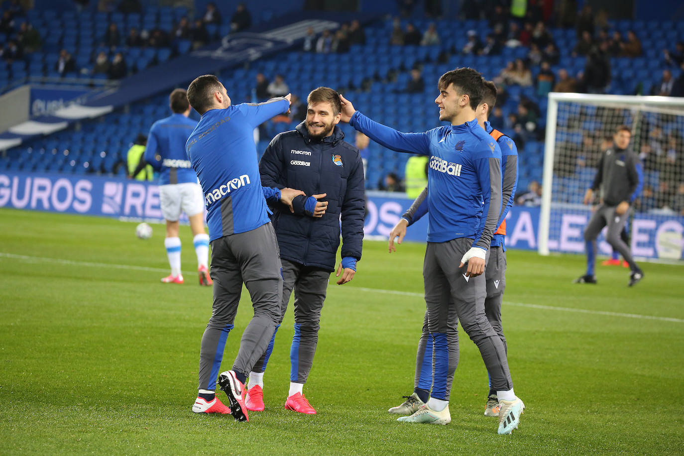 Buen ambiente en la eliminatoria copera que ha enfrentado a los realistas contra el Espanyol