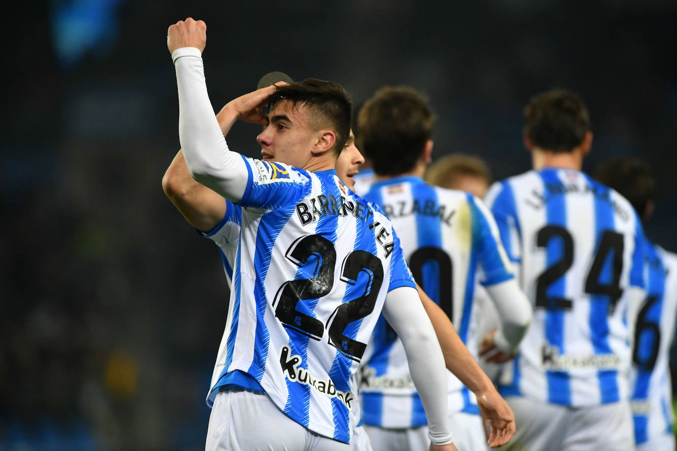 Buen ambiente en la eliminatoria copera que ha enfrentado a los realistas contra el Espanyol