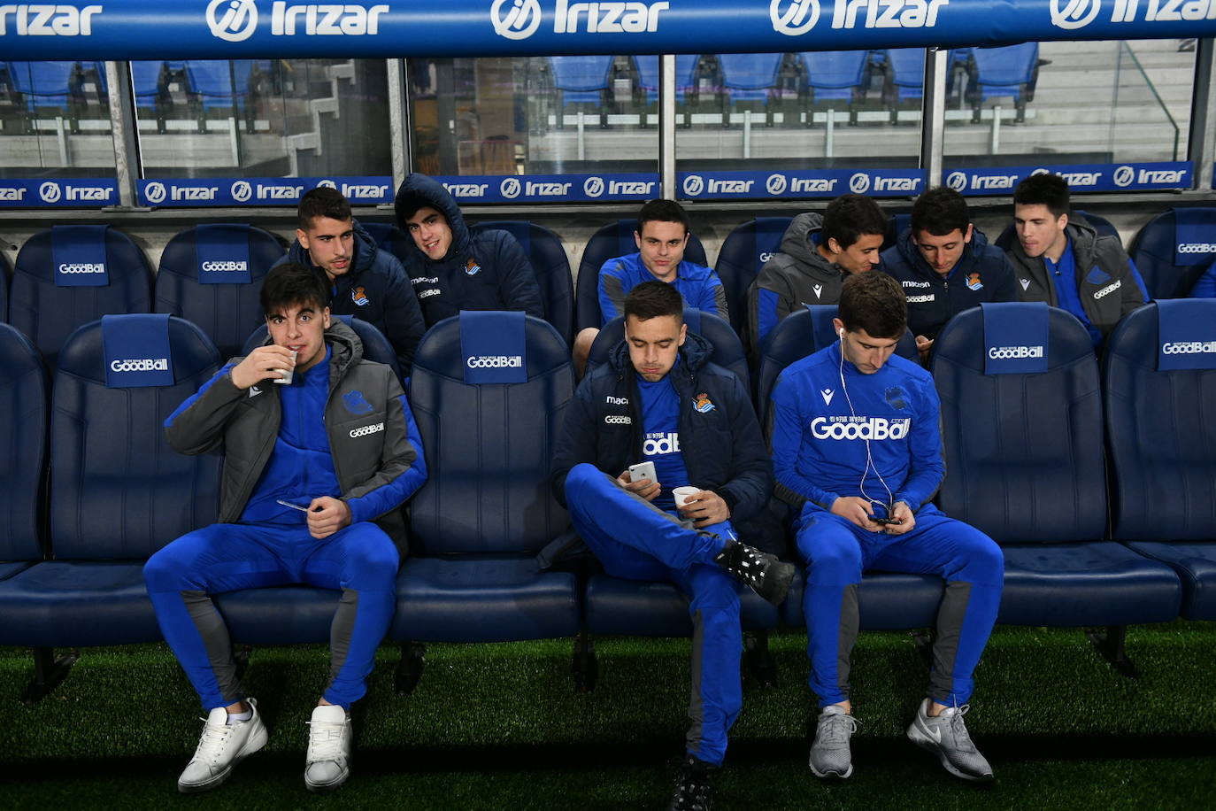 Buen ambiente en la eliminatoria copera que ha enfrentado a los realistas contra el Espanyol