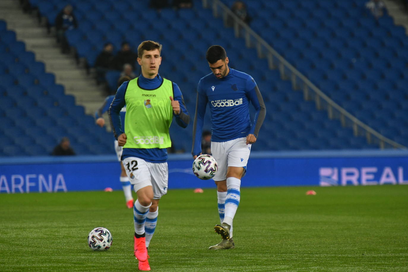 Buen ambiente en la eliminatoria copera que ha enfrentado a los realistas contra el Espanyol