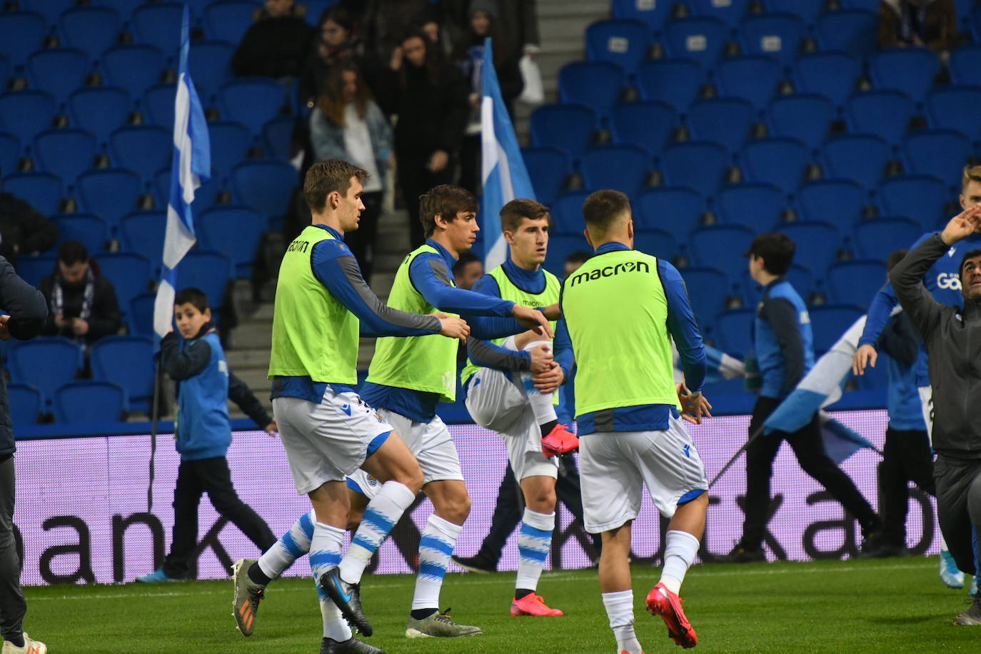 Buen ambiente en la eliminatoria copera que ha enfrentado a los realistas contra el Espanyol