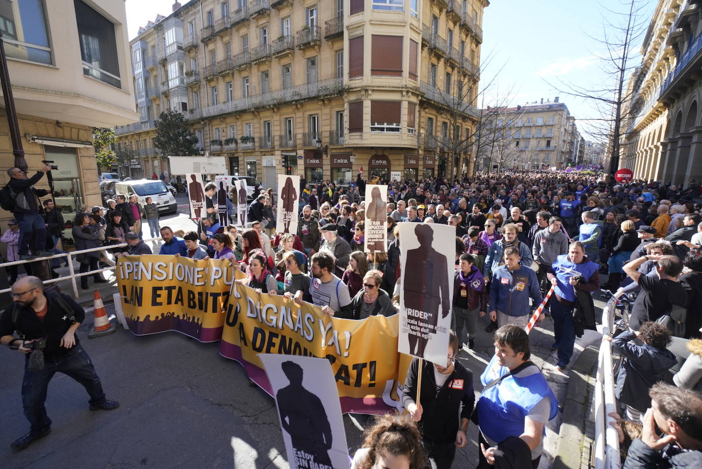 La incidencia de la huelga general del 30 de enero convocada por ELA y LAB ha tenido una incidencia dispar en Gipuzkoa.