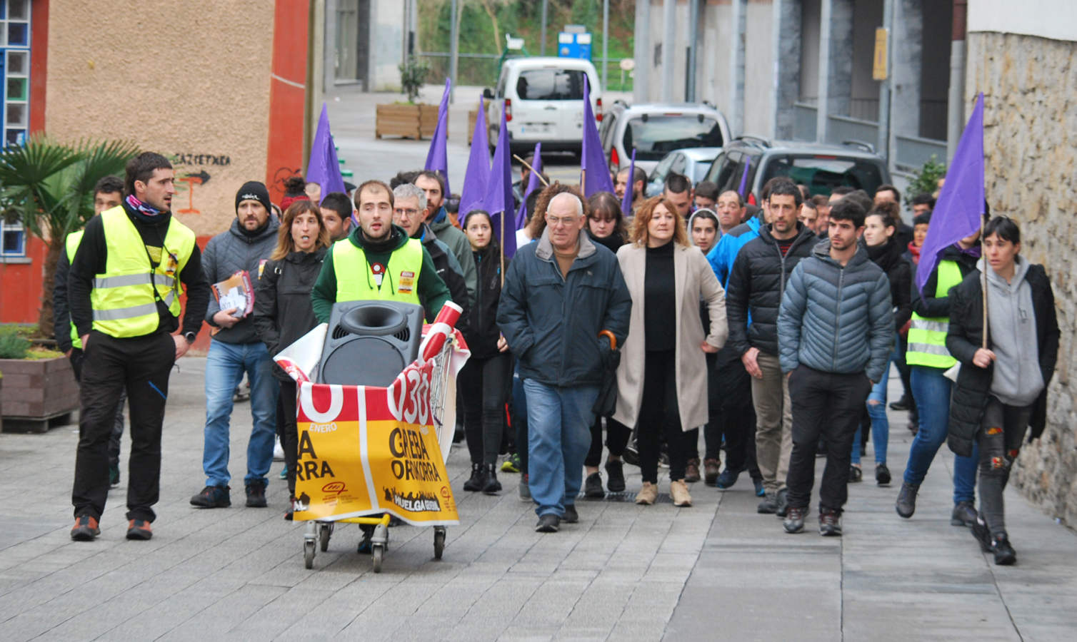 La incidencia de la huelga general del 30 de enero convocada por ELA y LAB ha tenido una incidencia dispar en Gipuzkoa.
