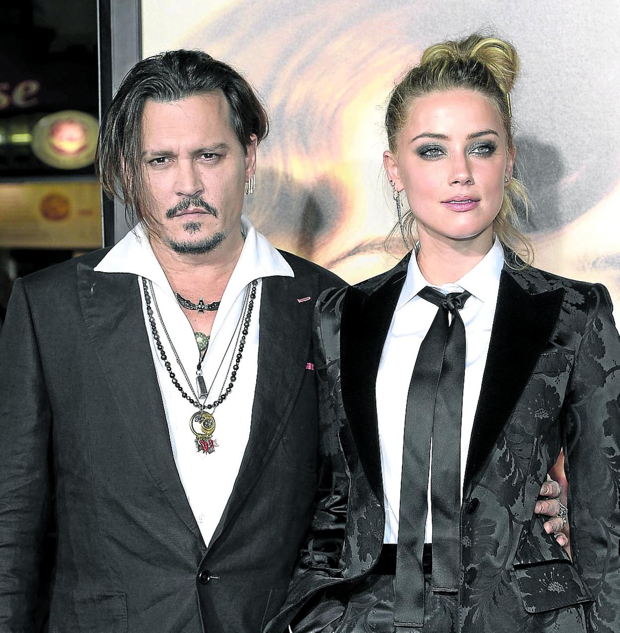 Johnny Depp y Amber Heard, cuando eran un feliz matrimonio. 