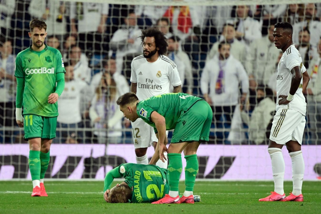 El Real Madrid y la Real Sociedad se enfrentan en los cuartos de final de la Copa del Rey en el Santiago Bernabéu