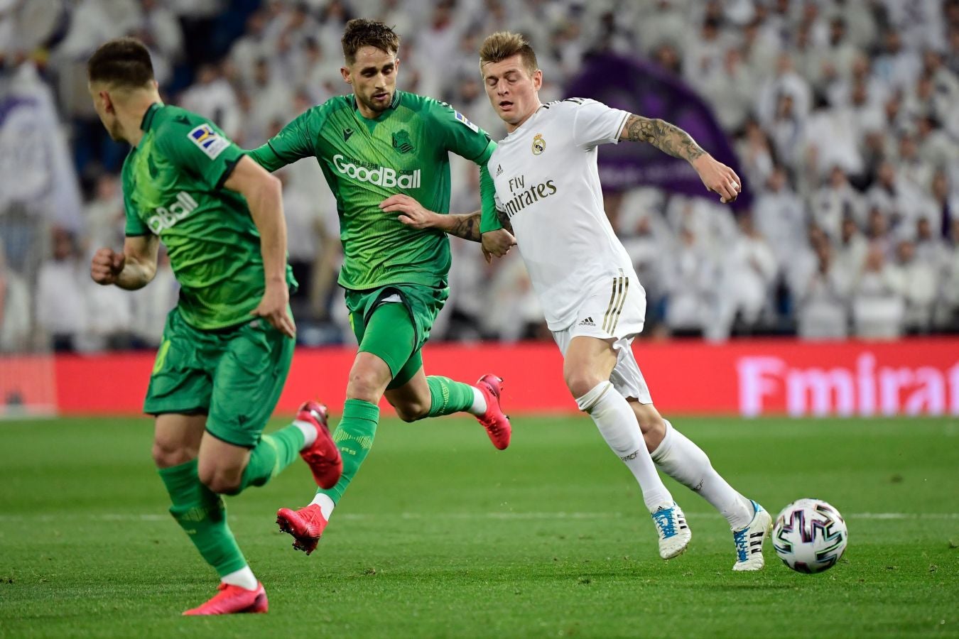 El Real Madrid y la Real Sociedad se enfrentan en los cuartos de final de la Copa del Rey en el Santiago Bernabéu