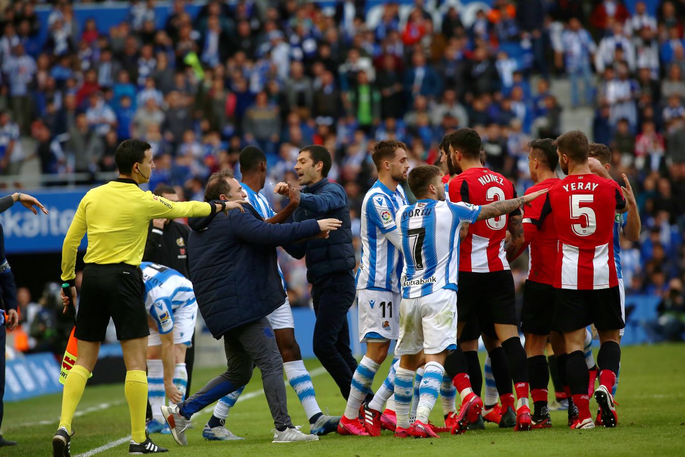 Las mejores imágenes del derbi en el Reale Arena.