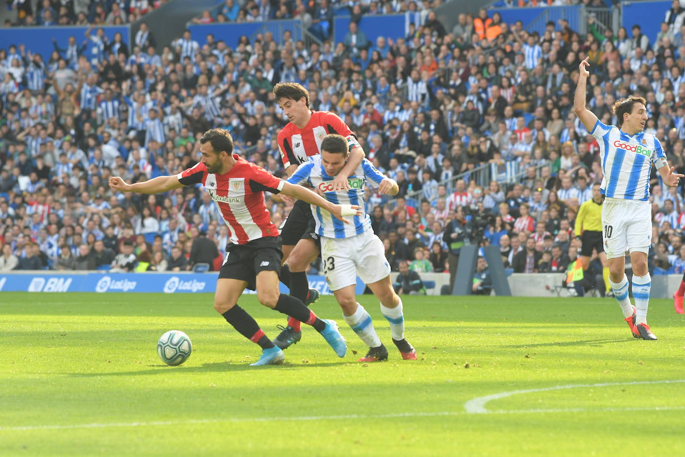 Las mejores imágenes del derbi en el Reale Arena.