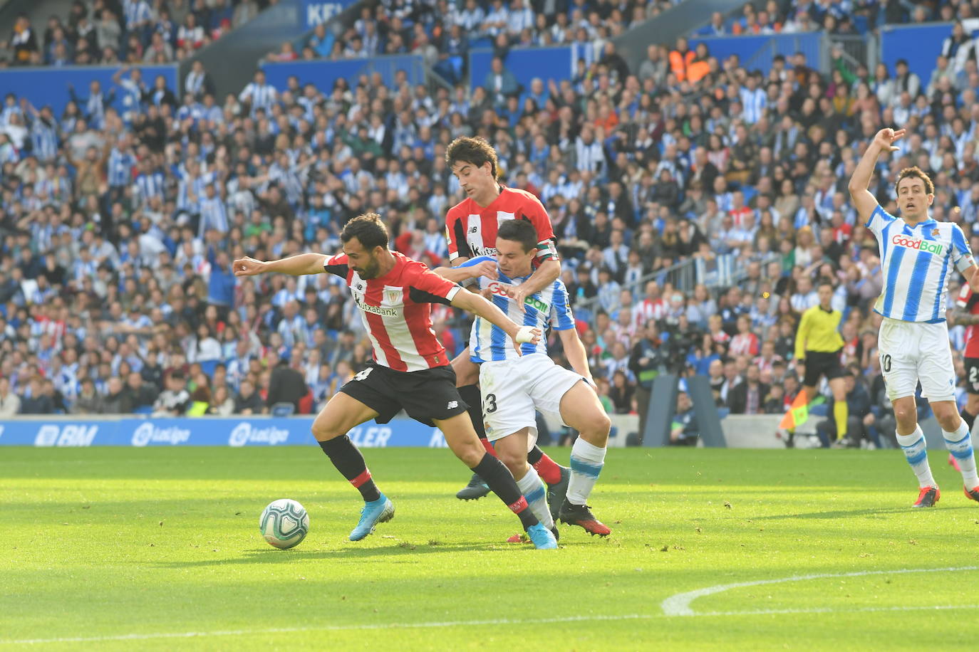 Las mejores imágenes del derbi en el Reale Arena.