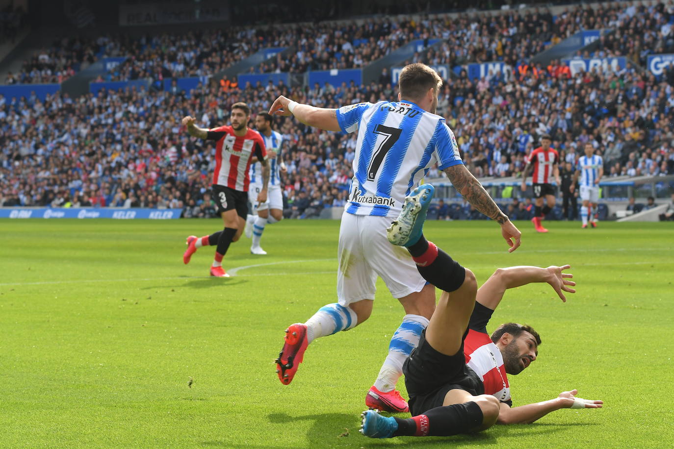 Las mejores imágenes del derbi en el Reale Arena.