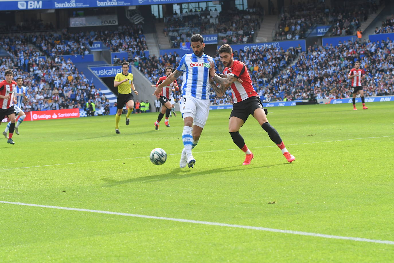 Las mejores imágenes del derbi en el Reale Arena.