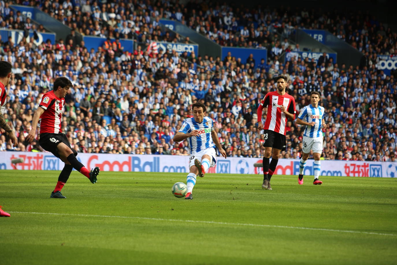 Las mejores imágenes del derbi en el Reale Arena.