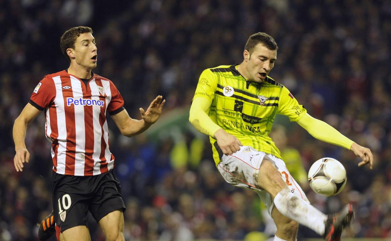 Imagen de las semifinales de Copa que disputó el Mirandés en 2012 ante el Athletic. 