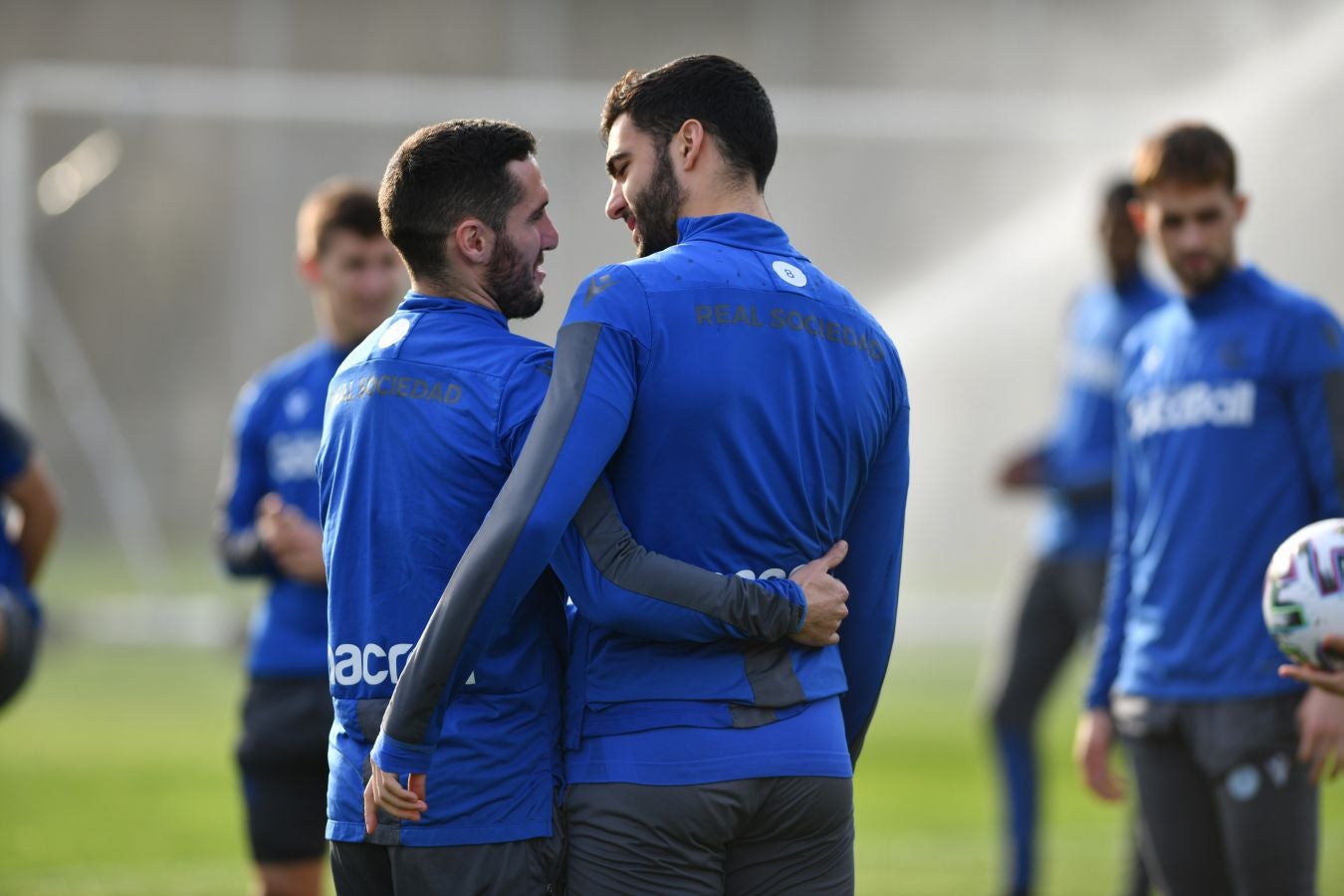 Imanol Alguacil ha dirigido la última sesión de la Real en Zubieta en víspera de recibir al Mirandés en el Reale Arena.