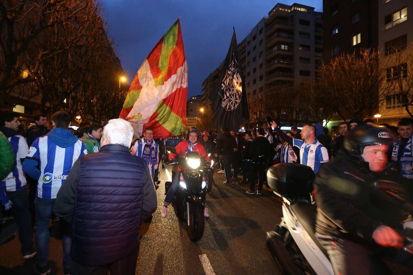 La afición txuri-urdin no ha fallado en las horas previas al partido de semifinales de Copa del Rey frente al Mirandes.