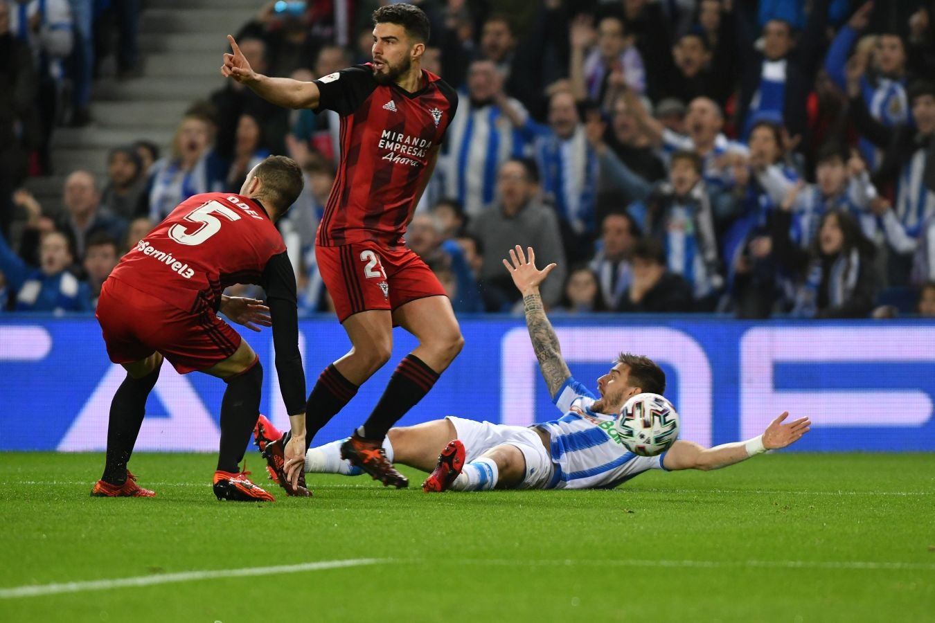 Fotos del Real Sociedad - Mirandés de semifinales de Copa