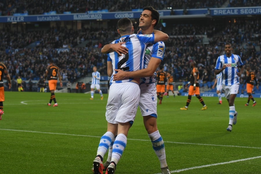 Fotos: Las mejores imágenes de la Real Sociedad contra frente al Valencia